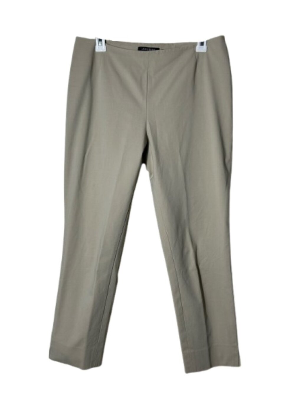 Lafayette 148 New York Stanton Pants Womens 6 Beige Stretch Quiet Luxury